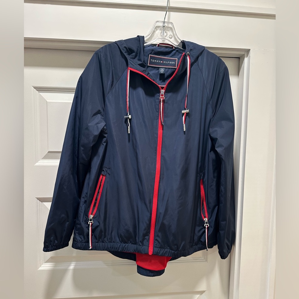 Tommy Hilfiger light weight navy jacket